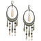 Silver Earrings Earrings For Girls LO4192 Antique Copper Brass Earrings with Synthetic Alamode Fashion Jewelry Outlet