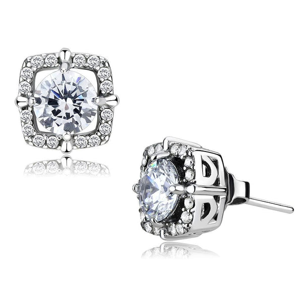 Earrings For Women DA070 Stainless Steel Earrings with AAA Grade CZ