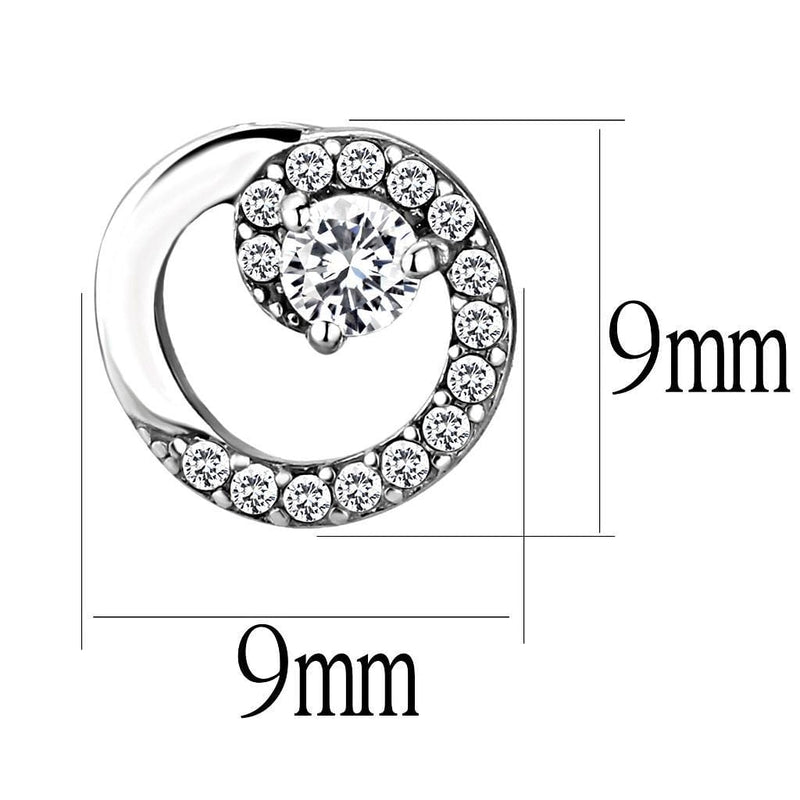 Earrings For Women DA207 Stainless Steel Earrings with AAA Grade CZ