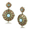 Earrings For Women LO4685 Antique Copper Brass Earrings with Synthetic