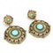 Earrings For Women LO4685 Antique Copper Brass Earrings with Synthetic