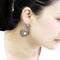 Earrings For Women LO4685 Antique Copper Brass Earrings with Synthetic