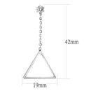 Silver Earrings Earrings For Women TK3601 Stainless Steel Earrings with AAA Grade CZ Alamode Fashion Jewelry Outlet