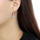 Silver Earrings Earrings For Women TK3602 Stainless Steel Earrings with AAA Grade CZ Alamode Fashion Jewelry Outlet