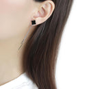 Earrings For Women TK3611 No Plating Stainless Steel Earrings in Jet