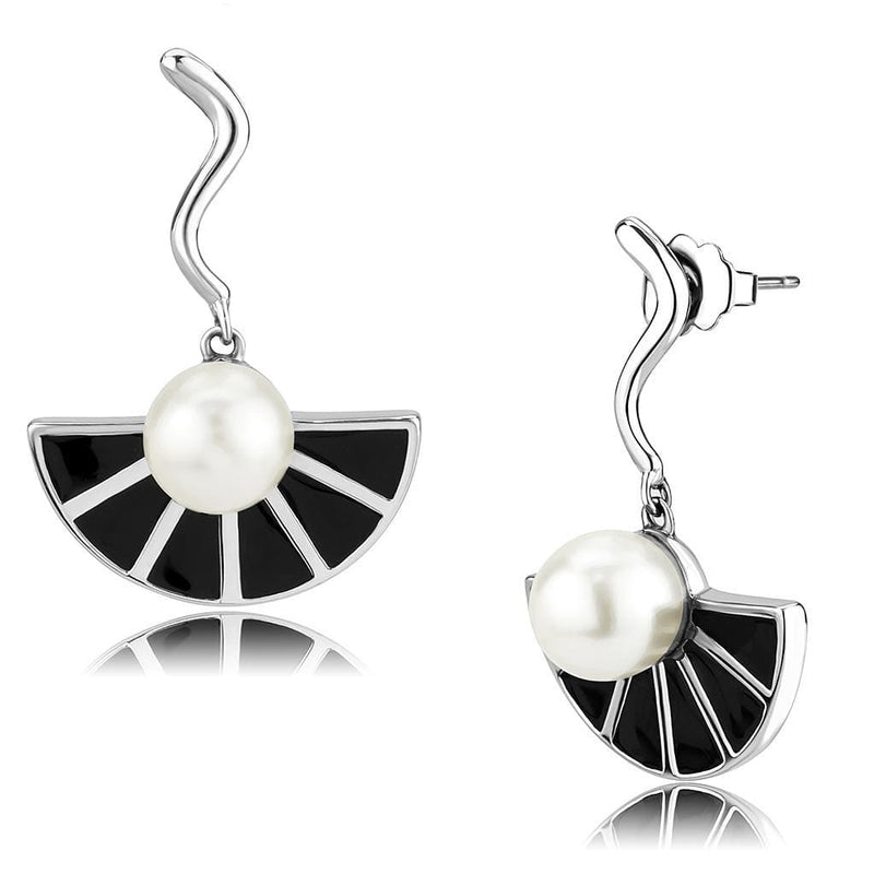 Earrings For Women TK3612 No Plating Stainless Steel Earrings with Synthetic