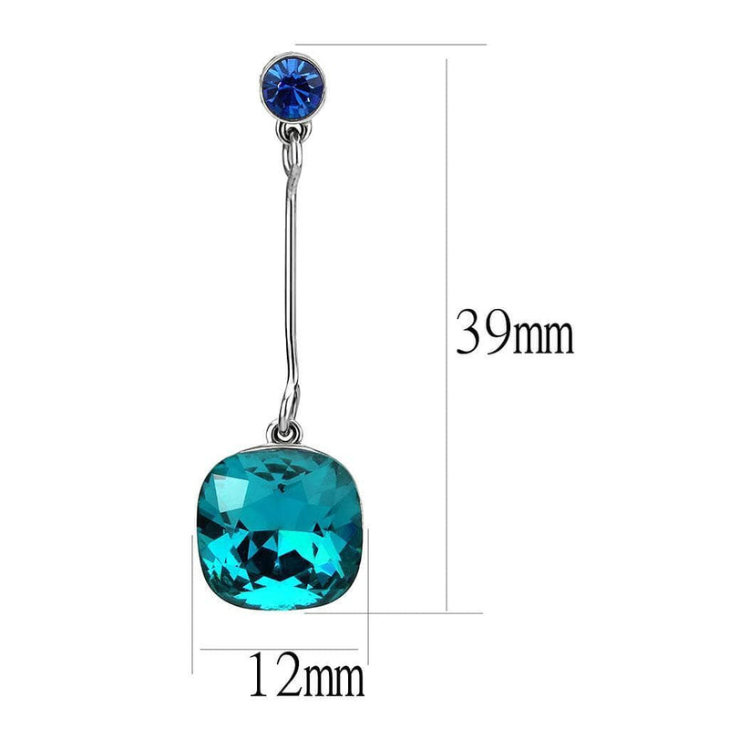 Silver Earrings Earrings For Women TK3646 Stainless Steel Earrings with Top Grade Crystal Alamode Fashion Jewelry Outlet