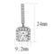 Earrings For Women TK3651 Stainless Steel Earrings with AAA Grade CZ