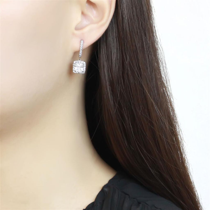 Earrings For Women TK3651 Stainless Steel Earrings with AAA Grade CZ