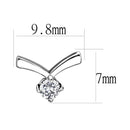 Earrings For Women TK3657 Stainless Steel Earrings with AAA Grade CZ