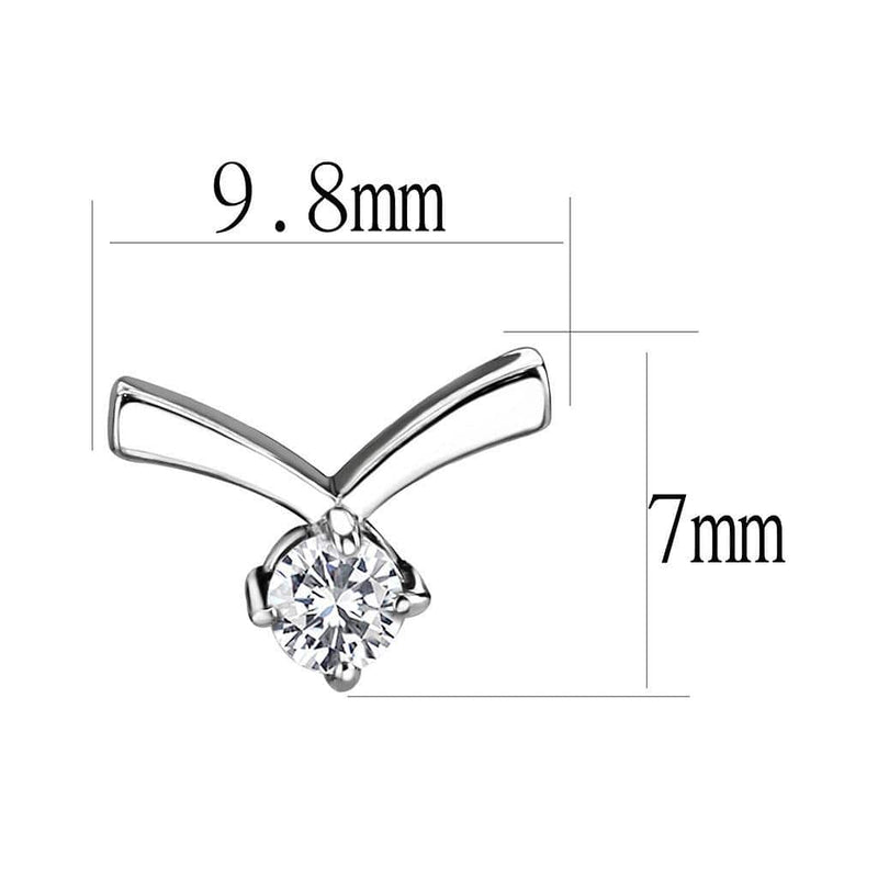 Earrings For Women TK3657 Stainless Steel Earrings with AAA Grade CZ