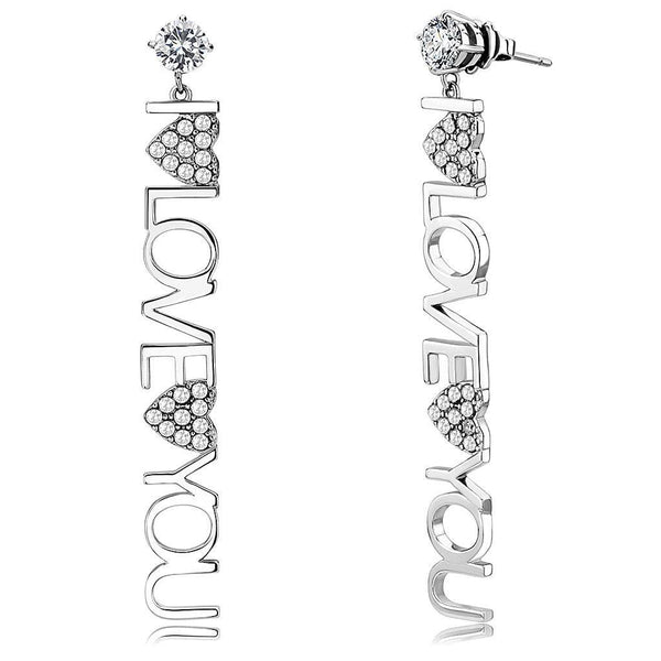 Earrings For Women TK3665 Stainless Steel Earrings with AAA Grade CZ