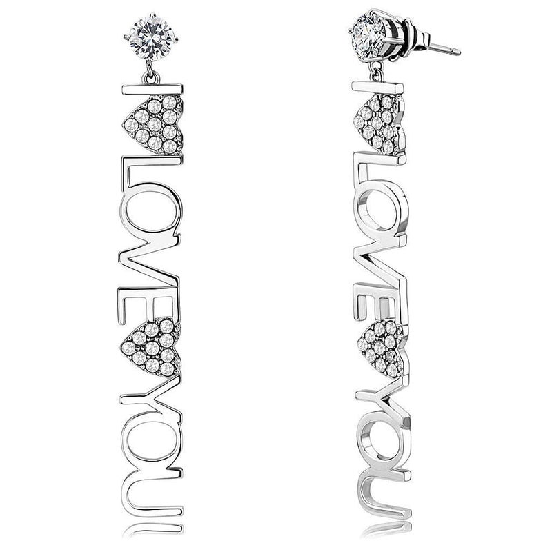 Earrings For Women TK3665 Stainless Steel Earrings with AAA Grade CZ