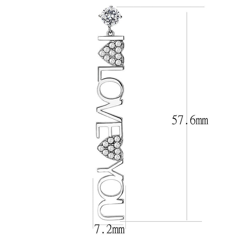 Earrings For Women TK3665 Stainless Steel Earrings with AAA Grade CZ