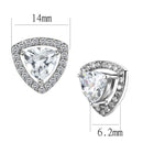 Earrings For Women TK3680 Stainless Steel Earrings with AAA Grade CZ