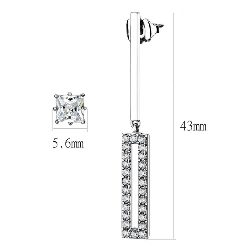 Earrings For Women TK3682 Stainless Steel Earrings with AAA Grade CZ