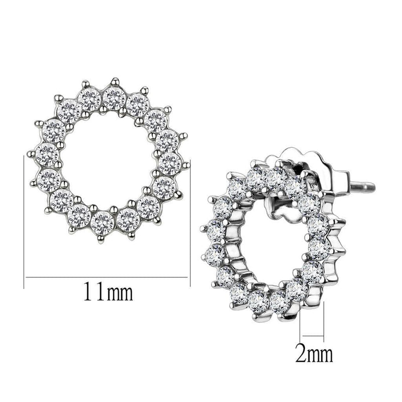 Earrings For Women TK3683 Stainless Steel Earrings with AAA Grade CZ