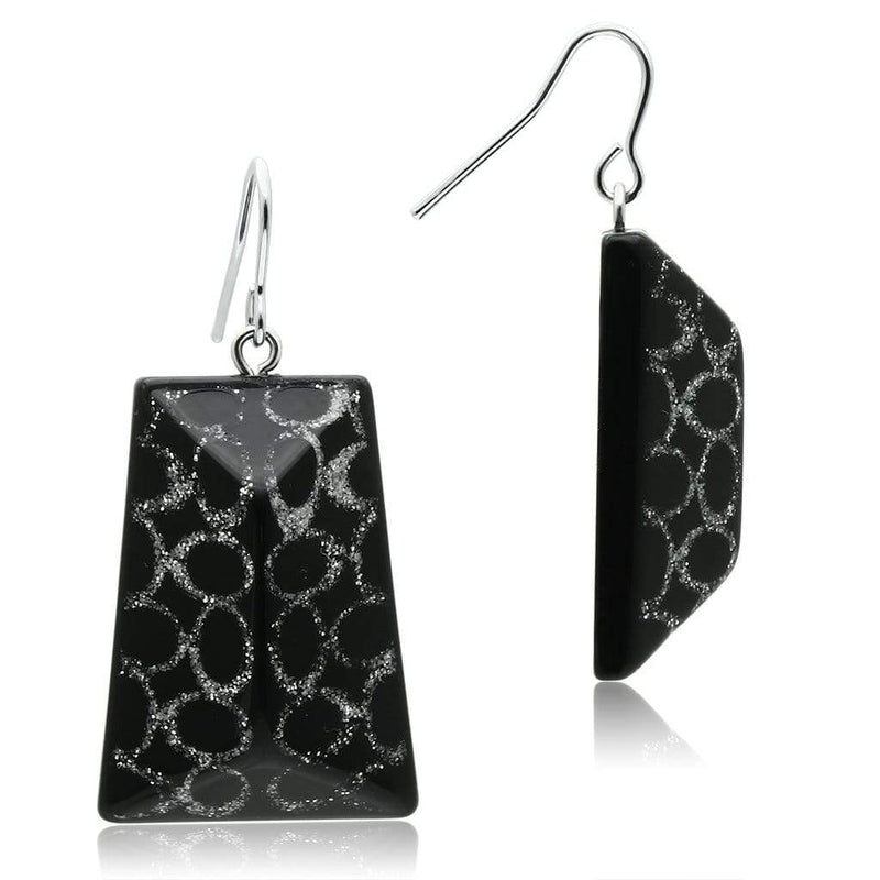 Earrings For Women VL020 rhodium (PVD) Brass Earrings with Synthetic