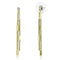 Gold Drop Earrings 3W1203 Gold Brass Earrings with Top Grade Crystal
