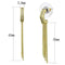 Gold Drop Earrings 3W1204 Gold Brass Earrings with Top Grade Crystal