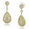 Gold Drop Earrings 3W1259 Gold Brass Earrings with AAA Grade CZ