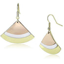 Gold Drop Earrings LO2661 Rhodium + Gold + Rose Gold Iron Earrings