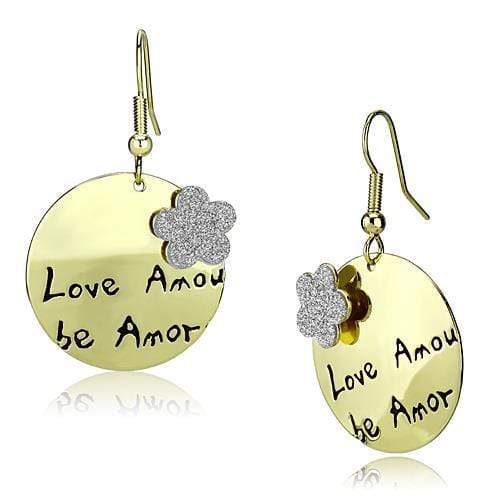 Gold Drop Earrings LO2663 Gold Iron Earrings