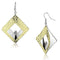 Gold Drop Earrings LO2673 Gold+Rhodium Iron Earrings with Crystal