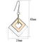 Gold Drop Earrings LO2676 Rhodium + Gold + Rose Gold Iron Earrings