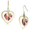 Gold Drop Earrings LO2680 Gold Iron Earrings with Top Grade Crystal