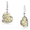 Gold Drop Earrings LO2694 Gold+Rhodium Iron Earrings with Crystal