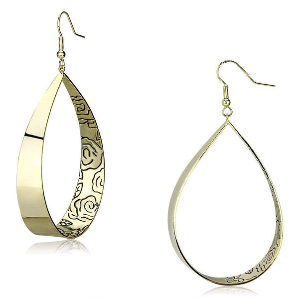 Gold Drop Earrings LO2721 Gold Iron Earrings