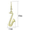 Gold Drop Earrings LO2741 Gold Iron Earrings with Top Grade Crystal