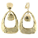Silver Earrings Gold Drop Earrings LO808 Gold Brass Earrings Alamode Fashion Jewelry Outlet