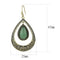 Gold Drop Earrings TK2576 Gold - Stainless Steel Earrings with Semi-Precious