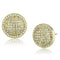 Gold Earrings For Girls 3W1258 Gold Brass Earrings with AAA Grade CZ
