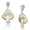 Gold Earrings For Girls 3W1325 Gold Brass Earrings with AAA Grade CZ
