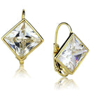 Silver Earrings Gold Earrings For Girls LO3867 Gold Brass Earrings with AAA Grade CZ Alamode Fashion Jewelry Outlet