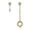 Gold Earrings For Women TK2579 Gold & Rose Gold - Stainless Steel Earrings with Crystal