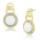 Gold Earrings For Women TK3152 Gold - Stainless Steel Earrings with Synthetic