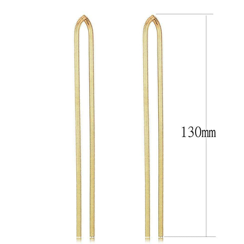 Gold Earrings For Women TK3532 Rose Gold - Stainless Steel Earrings