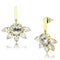 Silver Earrings Gold Earrings For Women TK3661 Gold - Stainless Steel Earrings with Crystal Alamode Fashion Jewelry Outlet