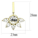 Gold Earrings For Women TK3661 Gold - Stainless Steel Earrings with Crystal