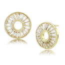 Gold Earrings For Women TK3662 Gold - Stainless Steel Earrings with CZ