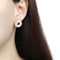 Silver Earrings Gold Earrings For Women TK3662 Gold - Stainless Steel Earrings with CZ Alamode Fashion Jewelry Outlet