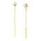 Gold Earrings For Women TK3681 Gold - Stainless Steel Earrings with CZ