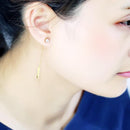 Gold Earrings For Women TK3681 Gold - Stainless Steel Earrings with CZ