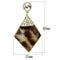 Gold Earrings For Women VL063 Gold - Brass Earrings in Animal pattern