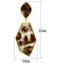 Gold Earrings For Women VL074 Gold - Brass Earrings in Animal pattern