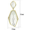 Silver Earrings Gold Earrings For Women VL075 Gold - Brass Earrings with Synthetic Alamode Fashion Jewelry Outlet